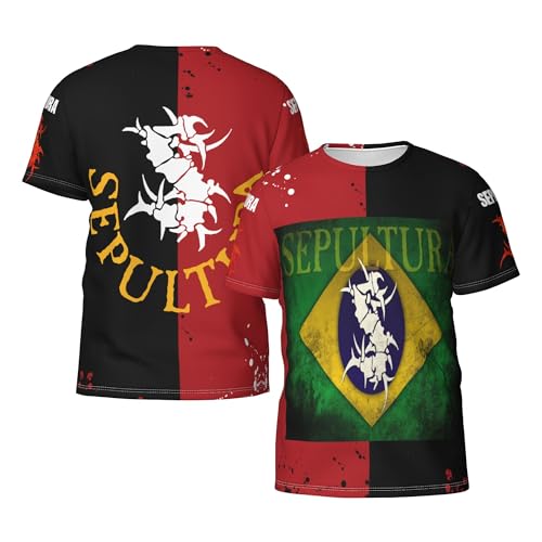 Sepultura Logo Roots Tshirt Metal Band Herren T-Shirt Sommer Kurzarm Neuheit Lässig T Shirt Für Männer Rundhals Fans Merch Tops Sepultura Logo Roots Tshirt Metal Band Herren T-Shirt Sommer Kurzarm Neuheit Lässig T Shirt Für Männer Rundhals Fans Merch Tops von LMLXYZ