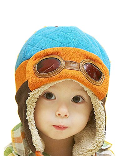 Mütze Baby Warme Hut Wintermütze Strickmützen Mädchen Schlupfmütze Mütze Beanie Ballonmütze Hüte Wintermütze Schlupfmütze Junge Mützen Haube Kapuze Mützen Hüte LMMVP (Blau) von LMMVP-Hüte Kinder