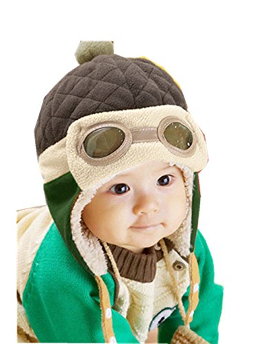 Mütze Baby Warme Hut Wintermütze Strickmützen Mädchen Schlupfmütze Mütze Beanie Ballonmütze Hüte Wintermütze Schlupfmütze Junge Mützen Haube Kapuze Mützen Hüte LMMVP (Kaffee) von LMMVP-Hüte Kinder