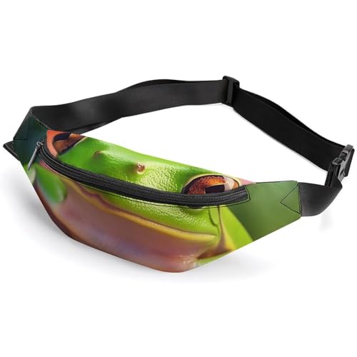 Bauchtasche für Damen und Herren, Gürteltasche, Hüfttasche, Sommer, Seestern, Hüfttasche mit verstellbarem Riemen, Baumfrosch, 36*15cm, Art déco Bauchtasche für Damen und Herren, Gürteltasche, Hüfttasche, Sommer, Seestern, Hüfttasche mit verstellbarem Riemen, Baumfrosch, 36*15cm, Art déco von LMNGH