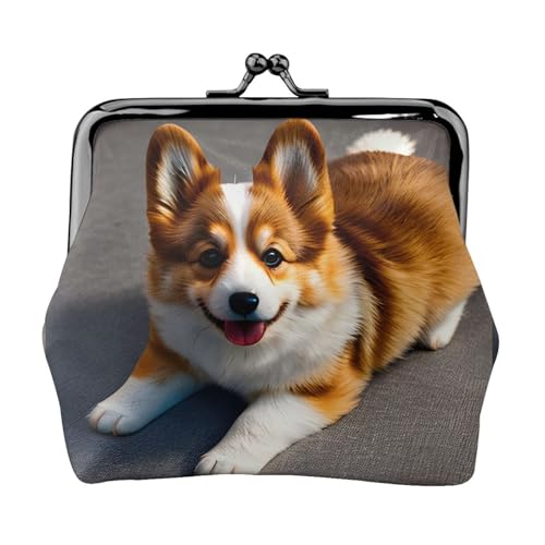 Funny Corgi Butt Brown Printing Small Travel Kit Wallet, Compact Pouch For Camping Adventures And Fishing Trips, Schwarz, Einheitsgröße, Art Deco von LMNUDS