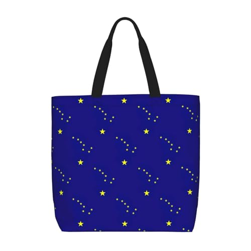 LMNUDS Alaska Tote Bag für Damen, leichte One-Shoulder-Tragetasche mit Innentasche, Umhängetasche, Handtasche, Schwarz, One Size von LMNUDS