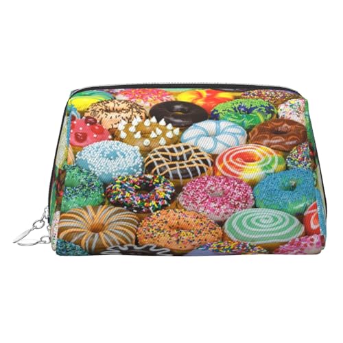 LMNUDS Donuts Kulturbeutel für unterwegs, kompakter Make-up-Organizer für Damen, silber, Einheitsgröße von LMNUDS