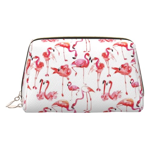 LMNUDS Flamingos Reise-Kulturbeutel, kompakter Make-up-Organizer für Damen, Gold, Einheitsgröße von LMNUDS