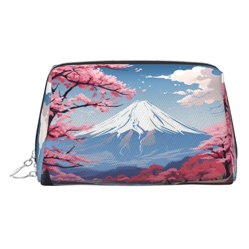 LMNUDS Japan Mount Fuji Kulturbeutel, Landschaft, Reisebereit, kompakter Make-up-Organizer für Damen, silber, Einheitsgröße von LMNUDS