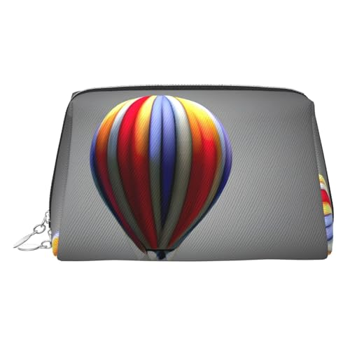 LMNUDS Kulturbeutel mit Heißluftballon, kompakter Make-up-Organizer für Damen, silber, Einheitsgröße von LMNUDS