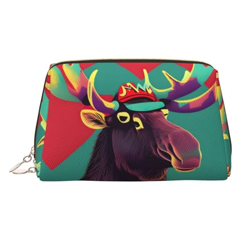 LMNUDS Moose Reise-Kulturbeutel, kompakter Make-up-Organizer für Damen, Gold, Einheitsgröße von LMNUDS