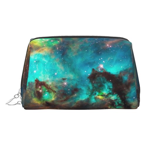 LMNUDS Universe Galaxy Space Travel Kompakte Kosmetiktasche für Damen, kompakter Make-up-Organizer von LMNUDS