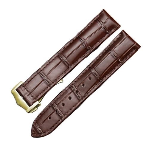 LMPVPDGADZ 18 mm, 19 mm, 20 mm, 21 mm, 22 mm, echtes Leder-Uhrenarmband, passend for OMEGA, passend for DE VILLE, passend for SEAMASTER, passend for SPEEDMASTER-Serie, mit Logo, Uhrenarmband-Zubehör(B von LMPVPDGADZ