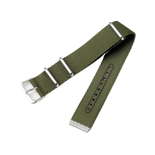 LMPVPDGADZ 20mm 22mm Nylon Armband Fit for Omega 007 /Fit for Hamilton/Fit for Seiko Uhrenarmband Premium Canvas Atmungsaktives Armband(B3 Army green,20mm) von LMPVPDGADZ