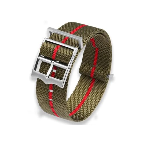 LMPVPDGADZ 20mm 22mm Premium Nylonarmband Ersatzarmband Verstellbares Nylon-Uhrenarmband Single Pass Style Fit for Omega/Fit for Rolex Nylonowe Paski(Black Gray,22mm) von LMPVPDGADZ