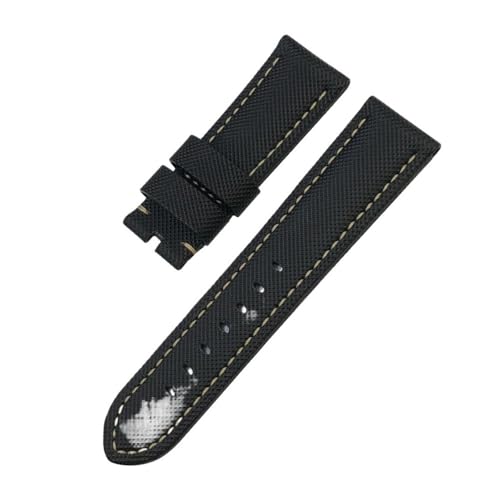 LMPVPDGADZ 22mm 24mm 26mm Nylon Textur Carbon Fiber Armband Fit for Panerai Fit for Luminor PAM1312 441 Schwarz armband Armband(Blue Pink,24mm) von LMPVPDGADZ