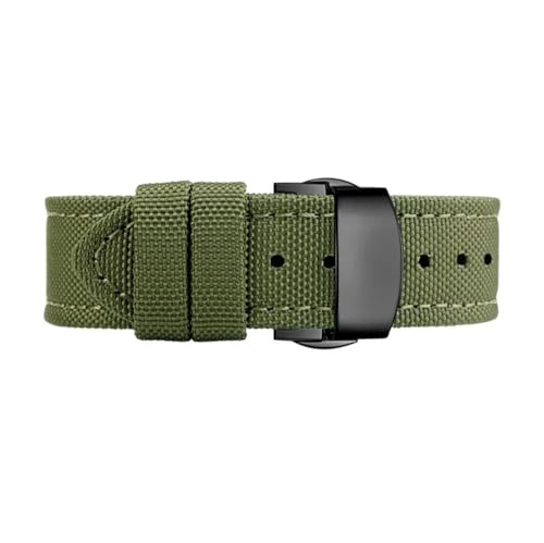 LMPVPDGADZ 22mm24 passend for Breitling Nylon-Uhrenarmband Super Ocean Series Nylonband alle(Army green black,22mm) von LMPVPDGADZ