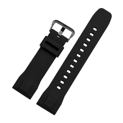 LMPVPDGADZ Armband passend for CASIO PRG-600yb-3 / PRG-650 / PRW-6600 Serie Herren-Sport-Silikon-Uhrenarmband 24 mm(Black-black) von LMPVPDGADZ