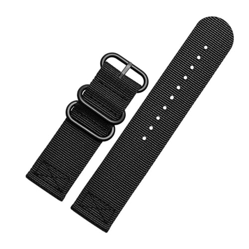 LMPVPDGADZ Canvas-Armband, geeignet for Seven Friday-Uhren T1 / T2 / M2 / M3 P2b / P3 / Q2, Nylon-Armband, Herrenuhr-Zubehör, 26 28 mm(Two pieces black bk,26mm) von LMPVPDGADZ