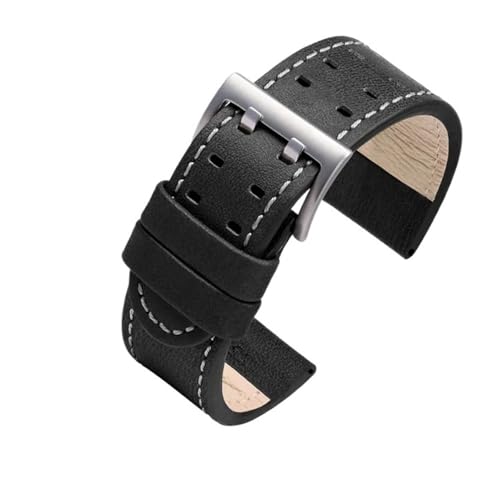 LMPVPDGADZ Fit for Hamilton Khaki Field Uhr H760250/h77616533/h70605963 H68201993 Uhrenarmband Leder Nylon Herrenuhrenarmband 20mm 22mm(Black cowhide sk,20mm) von LMPVPDGADZ