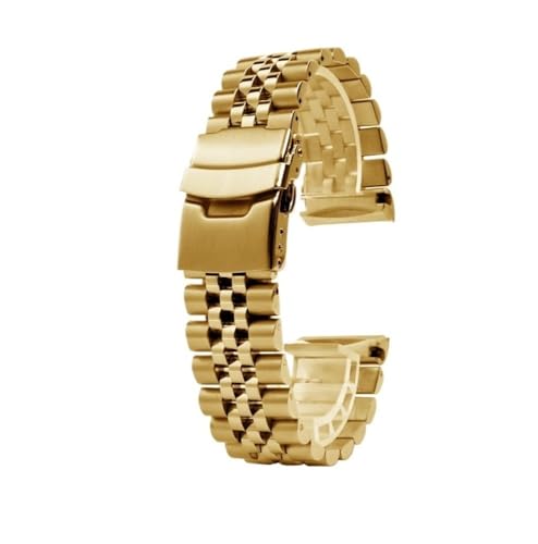 LMPVPDGADZ Fit for Seiko Tauchen Uhr Strap773 Srp774 Srp777 SRPA21E 99K1 22MM Solide herren Edelstahl Armband Zubehör(Golden) von LMPVPDGADZ