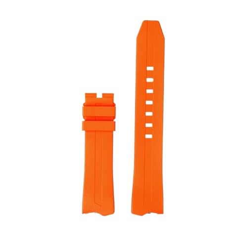 LMPVPDGADZ Gummiarmband passend for Hamilton Adventure H24585331 24551331 H24595331 Elvis 80th Herrenuhrenarmband 20 mm(Orange no buckle) von LMPVPDGADZ