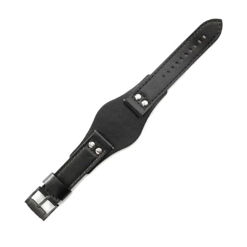 LMPVPDGADZ Leder-Uhrenarmbänder passend for Fossil Ch2564 Ch2565 Ch2891 FS4812 FS5068 Armband 22 mm(Black Green) von LMPVPDGADZ