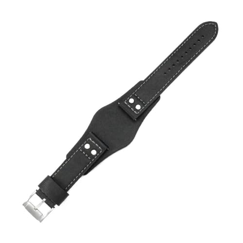 LMPVPDGADZ Leder-Uhrenarmbänder passend for Fossil Ch2564 Ch2565 Ch2891 FS4812 FS5068 Armband 22 mm(Coal Black) von LMPVPDGADZ