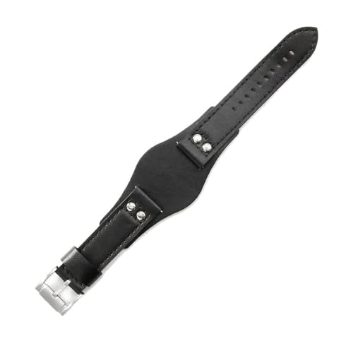LMPVPDGADZ Leder-Uhrenarmbänder passend for Fossil Ch2564 Ch2565 Ch2891 FS4812 FS5068 Armband 22 mm(Silver white) von LMPVPDGADZ