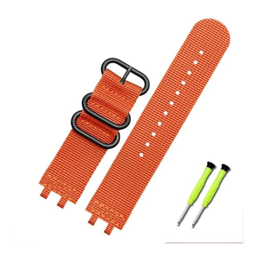 LMPVPDGADZ Modifiziertes Ersatzarmband, passend for Casio, passend for G-SHOCK 3459 GMW-B5000, Schwarz/Blau/Orange/Armeegrün/Khaki, Nylonarmband-Zubehör(Orange bk) von LMPVPDGADZ