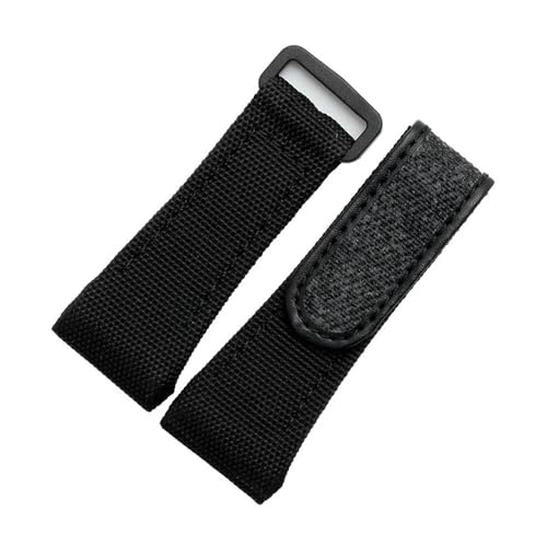 LMPVPDGADZ Nylon-Armband, passend for Richard Mille RM011 RM3502 RM056, Canvas-Uhrenarmband, Armbanduhren, Oramge-Rot-Schwarz-Band(Orange silver clasp) von LMPVPDGADZ