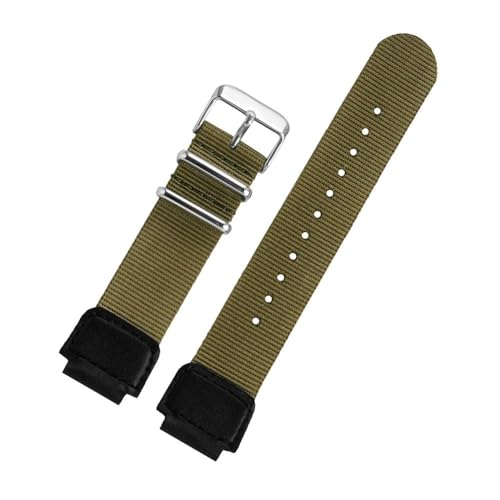 LMPVPDGADZ Nylonband 18mm passend for Casio 3299 AE-1200 1100 A158/159 Student elektronische Uhr Männer Sport Armband Armband(Military green) LMPVPDGADZ Nylonband 18mm passend for Casio 3299 AE-1200 1100 A158/159 Student elektronische Uhr Männer Sport Armband Armband(Military green) von LMPVPDGADZ