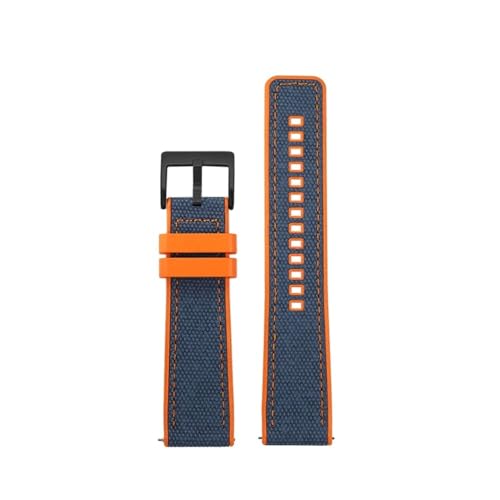 LMPVPDGADZ Passend for Breitling Avenger Blackbird Professional Endurance Super Ocean Series Nylon + Gummisohlenarmband 22 mm Armband(8020 16,24mm) von LMPVPDGADZ