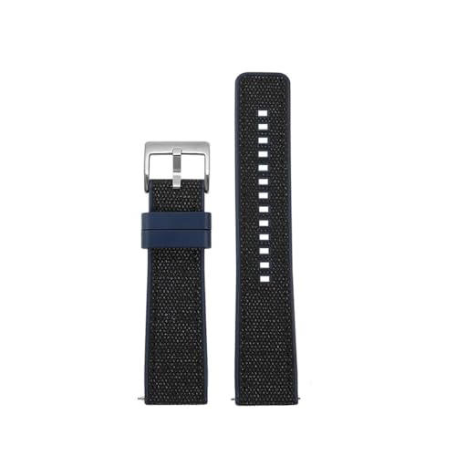 LMPVPDGADZ Passend for Breitling Avenger Blackbird Professional Endurance Super Ocean Series Nylon + Gummisohlenarmband 22 mm Armband(8020 5,24mm) von LMPVPDGADZ