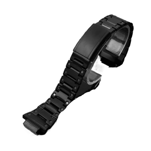 LMPVPDGADZ Passend for CASIO, passend for G-Shock Feinstahl-Uhrenarmbänder GW-5000 5035 DW5600 GWM5610 Herren-Uhrenarmband in Schwarz und Silber, 16 mm(5600 black) von LMPVPDGADZ