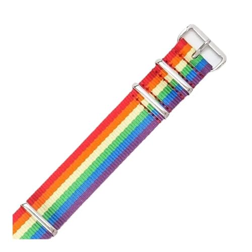 LMPVPDGADZ Passend for Daniel, passend for Wellington, passend for Tissot, passend for Rolex Water Ghost, passend for Citizen, passend for Seiko, elastisches Nylon-Uhrenarmband, 18 20 22 mm(Rainbow,18 LMPVPDGADZ Passend for Daniel, passend for Wellington, passend for Tissot, passend for Rolex Water Ghost, passend for Citizen, passend for Seiko, elastisches Nylon-Uhrenarmband, 18 20 22 mm(Rainbow,18 von LMPVPDGADZ