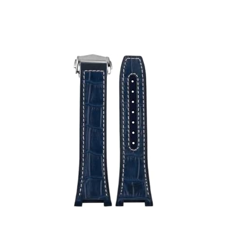 LMPVPDGADZ Passend for Omega Constellation 41 mm Uhrenarmband. Passend for Manhattan 39 mm. Serie: 25 x 14 mm(Blue white-silver) von LMPVPDGADZ