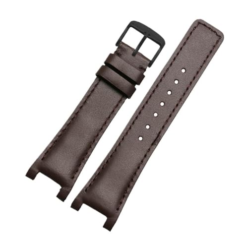 LMPVPDGADZ Fit for GC Strap YA1332 YA1333 YA1335 Männer Frauen Kerbe Top Schicht Leder Armband Armband 16 * 10 20 * 12 22 * 14mm Schraube(Brown black,16.10mm) LMPVPDGADZ Fit for GC Strap YA1332 YA1333 YA1335 Männer Frauen Kerbe Top Schicht Leder Armband Armband 16 * 10 20 * 12 22 * 14mm Schraube(Brown black,16.10mm) von LMPVPDGADZ