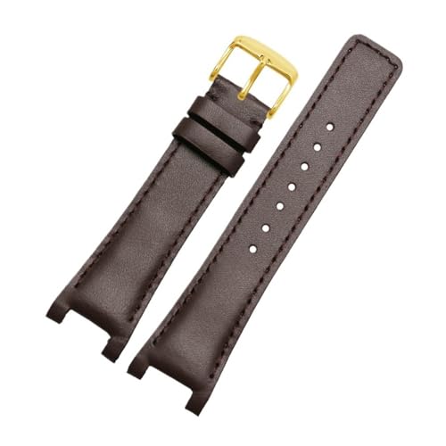 LMPVPDGADZ Fit for GC Strap YA1332 YA1333 YA1335 Männer Frauen Kerbe Top Schicht Leder Armband Armband 16 * 10 20 * 12 22 * 14mm Schraube(Brown gold,22.14mm) LMPVPDGADZ Fit for GC Strap YA1332 YA1333 YA1335 Männer Frauen Kerbe Top Schicht Leder Armband Armband 16 * 10 20 * 12 22 * 14mm Schraube(Brown gold,22.14mm) von LMPVPDGADZ