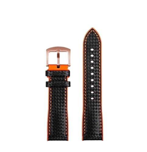 LMPVPDGADZ Fit for Hamilton Uhr Strap Khaki Aviation Wind Speed Serie Verbund Carbon Faser Armband Zubehör Sport Gummi Männer 20mm 22m(Black orange RG,22MM) LMPVPDGADZ Fit for Hamilton Uhr Strap Khaki Aviation Wind Speed Serie Verbund Carbon Faser Armband Zubehör Sport Gummi Männer 20mm 22m(Black orange RG,22MM) von LMPVPDGADZ