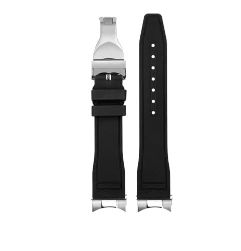 LMPVPDGADZ Silikonarmband mit Anschluss, passend for Tudor M79363/M79360 Fluorkautschuk-Uhrenarmband(Silver Yellow,22mm) von LMPVPDGADZ