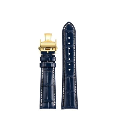 LMPVPDGADZ Uhrenarmband passend for Longines Masters Armband Leder L2 L3.782 passend for Comcast Herren-Lederzubehör 19 mm 20 mm 21 mm(Blue rk bc,21mm) von LMPVPDGADZ