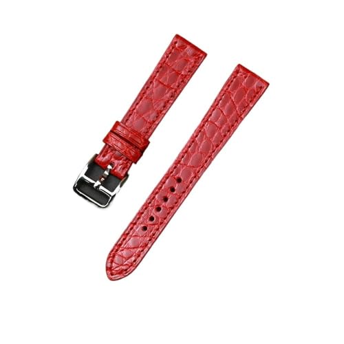 LMPVPDGADZ Zubehör 16mm Hautlederarmband Ersatzgürtel Passend for Her-mes Uhrenarmband Bambusmaserung Rundmaserung(Red r without buckle) von LMPVPDGADZ