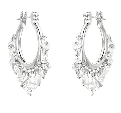 LMQLMK 14 Karat versilberte Creolen für Frauen – CZ-Ohrringe mit Kristallquaste, Hochzeits- und Partyschmuck, hypoallergenes Geschenk für Sie LMQLMK 14 Karat versilberte Creolen für Frauen – CZ-Ohrringe mit Kristallquaste, Hochzeits- und Partyschmuck, hypoallergenes Geschenk für Sie von LMQLMK