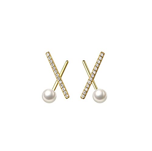 Damenohrringe Zirkon Perlenohrohrringe Frauen Mode elegante Party Schmuck High-End-Ohrringe von LMRJHAZ