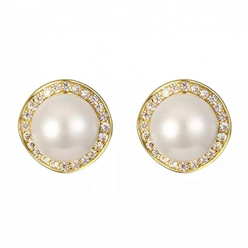 Frauen Ohrring -Accessoires kleiner runde Schalenperlenschmuck für Ohrringe -Stollen -Ringe Piercing Geschenk von LMRJHAZ