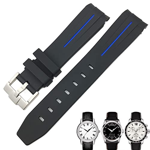 LMRJHAZ 19 mm 20 mm gebogenes Ende Gummi -Uhrband für 1853 LELOCLE PRC200 SUBMARINER HAMILTON OMEGA AMEGA WASHEROFT von LMRJHAZ