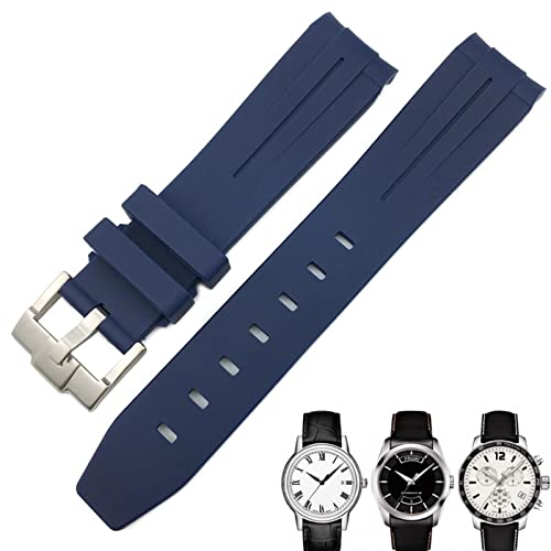 LMRJHAZ 19 mm 20 mm gebogenes Ende Gummi -Uhrband für 1853 LELOCLE PRC200 SUBMARINER HAMILTON OMEGA AMEGA WASHEROFT von LMRJHAZ