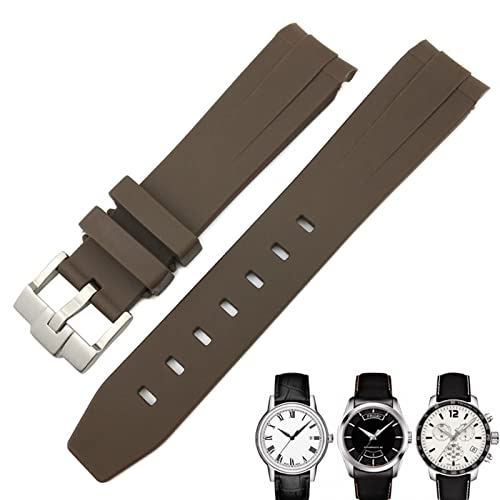 LMRJHAZ 19 mm 20 mm gebogenes Ende Gummi -Uhrband für 1853 LELOCLE PRC200 SUBMARINER HAMILTON OMEGA AMEGA WASHEROFT von LMRJHAZ