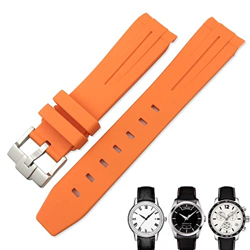 LMRJHAZ 19 mm 20 mm gebogenes Ende Gummi -Uhrband für 1853 LELOCLE PRC200 SUBMARINER HAMILTON OMEGA AMEGA WASHEROFT von LMRJHAZ
