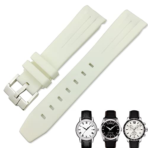 LMRJHAZ 19 mm 20 mm gebogenes Ende Gummi -Uhrband für 1853 LELOCLE PRC200 SUBMARINER HAMILTON OMEGA AMEGA WASHEROFT von LMRJHAZ