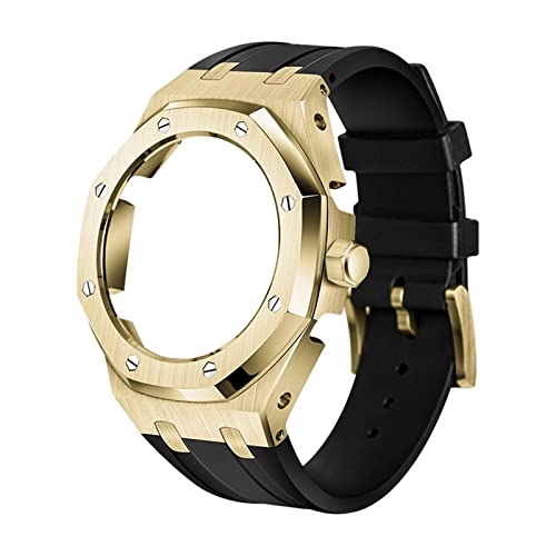 LMRJHAZ 5rd Kit Silicon Watch Band Gurt Metal Beprenzmodelle für GA2100/GA2110, Herren Uhrenmodding -Ersatzzubehör, Case Band with Tools von LMRJHAZ