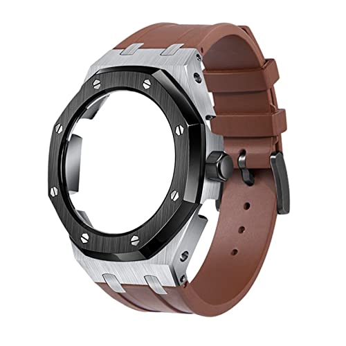 LMRJHAZ 5rd Kit Silicon Watch Band Gurt Metal Beprenzmodelle für GA2100/GA2110, Herren Uhrenmodding -Ersatzzubehör, Case Band with Tools von LMRJHAZ