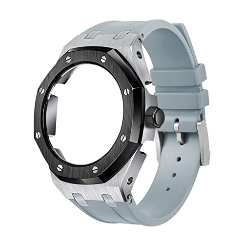 LMRJHAZ 5rd Kit Silicon Watch Band Gurt Metal Beprenzmodelle für GA2100/GA2110, Herren Uhrenmodding -Ersatzzubehör, Case Band with Tools von LMRJHAZ